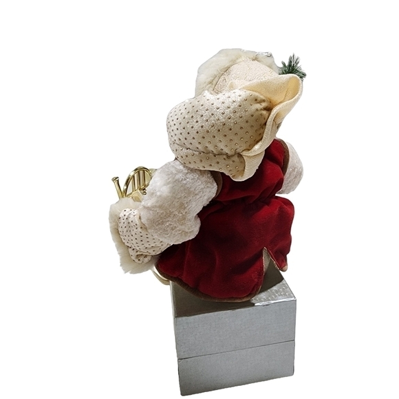 Vintage Large 18" Old World Santa shelf sitter rustic detailed face poseable - Picture 11 of 12